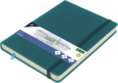 Kangaro-Skizzenbuch – A5 – Dunkeltürkis – mit Gummiband und Band – K-861294