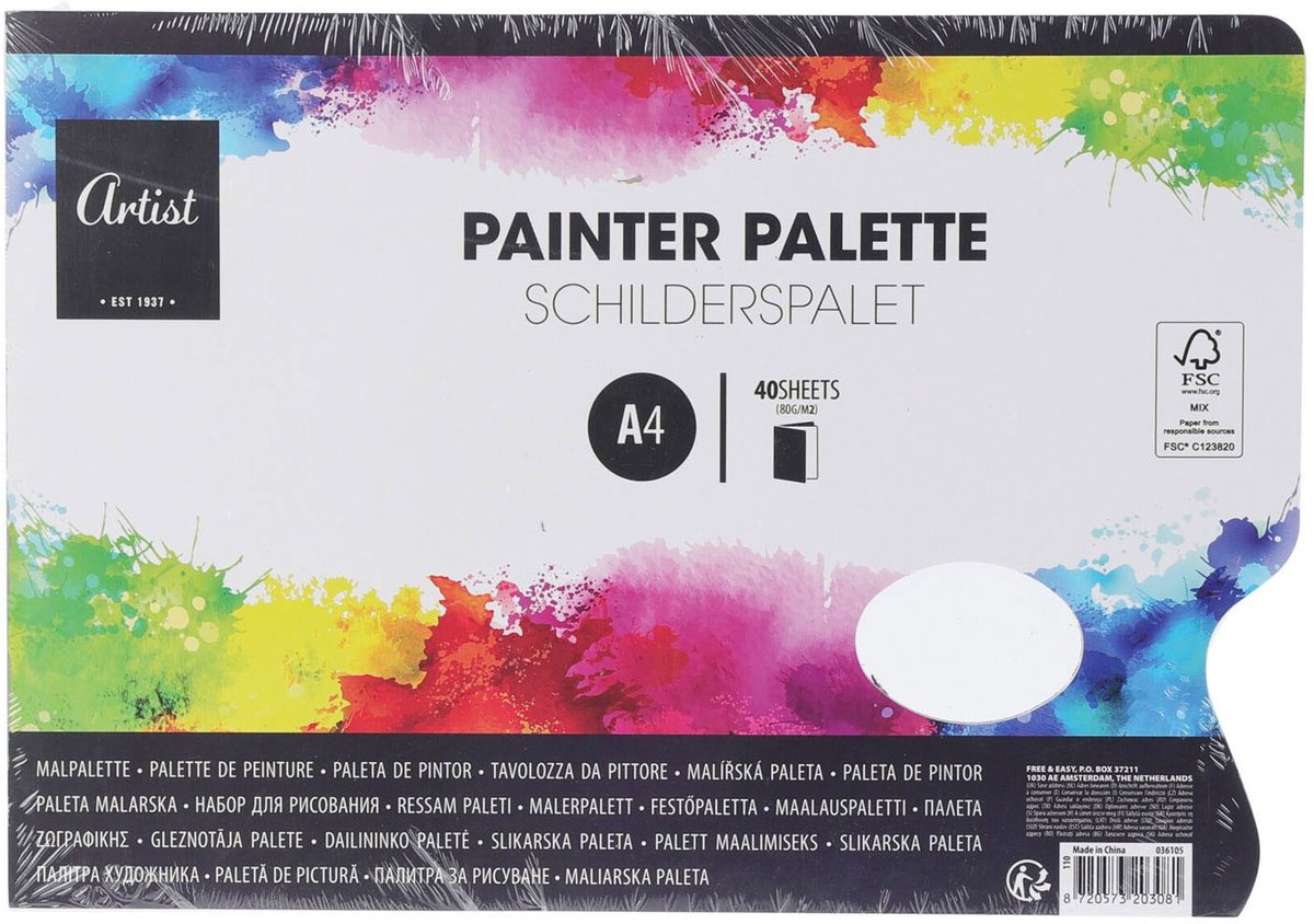 Malen Palettenpapier A4, 40 Blätter