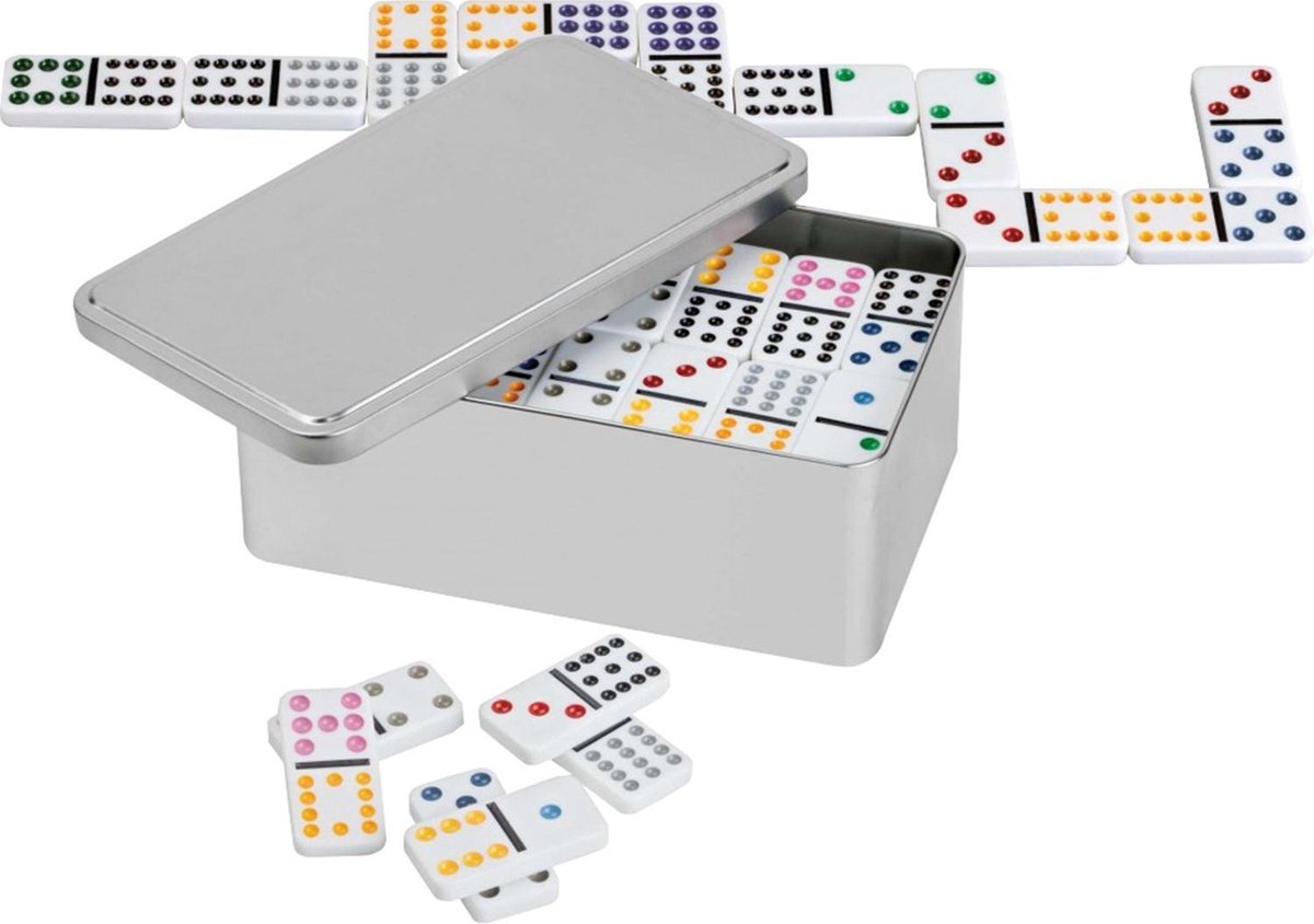 Philos Domino Doppel 12 in Metallbox