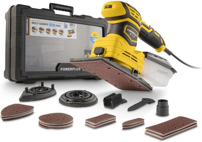 Powerplus elektrischer Handschleifer 5-in-1 powxbox026 – Schleifer 200 W – 100 Acc.