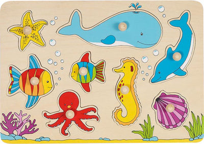 Goki Noppen -Puzzle Unterwasserwelt, 8st.