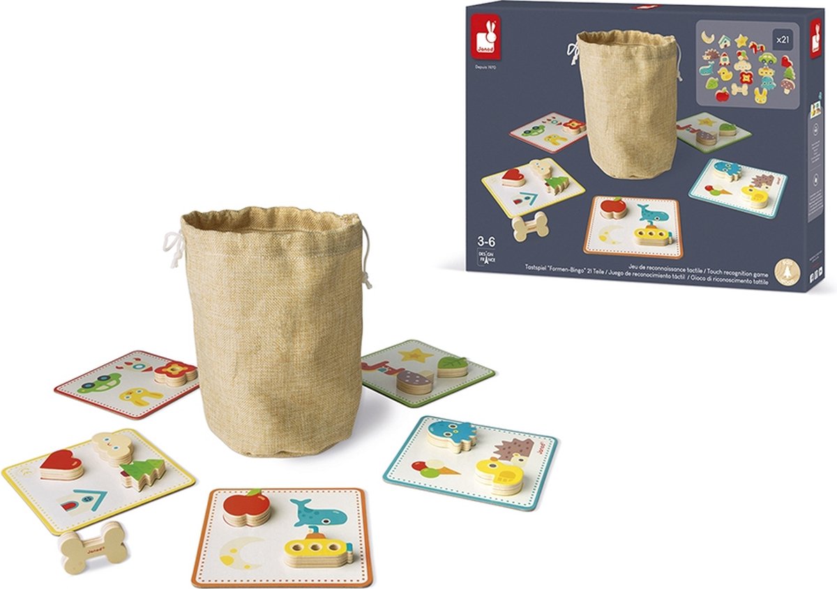 Janod – Lernspiel – Memo-Touch-Erkennungsspiel