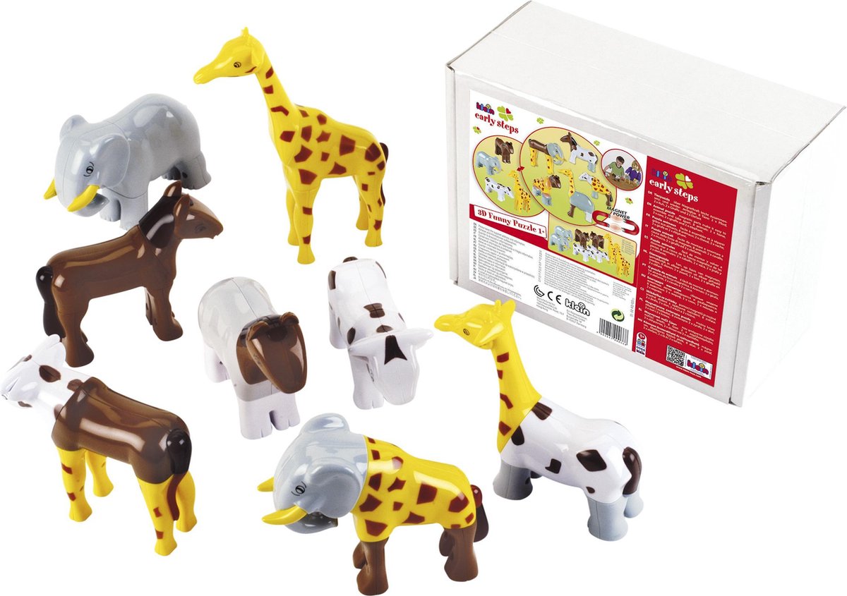 Theo Klein Funny Puzzle Magnetic Puzzle 8 Tiere