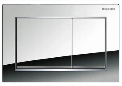Geberit Sigma20 Bedienplatte - 2-Tasten-Unterputz - Rechtecktasten - gl.chr. matchr. gl.chr.