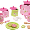 Kleiner Fuß -Holztee -Set, 17dlg.