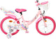 Volare Einhorn Kinderfahrrad - Mädchen - 16 Zoll - Rosa