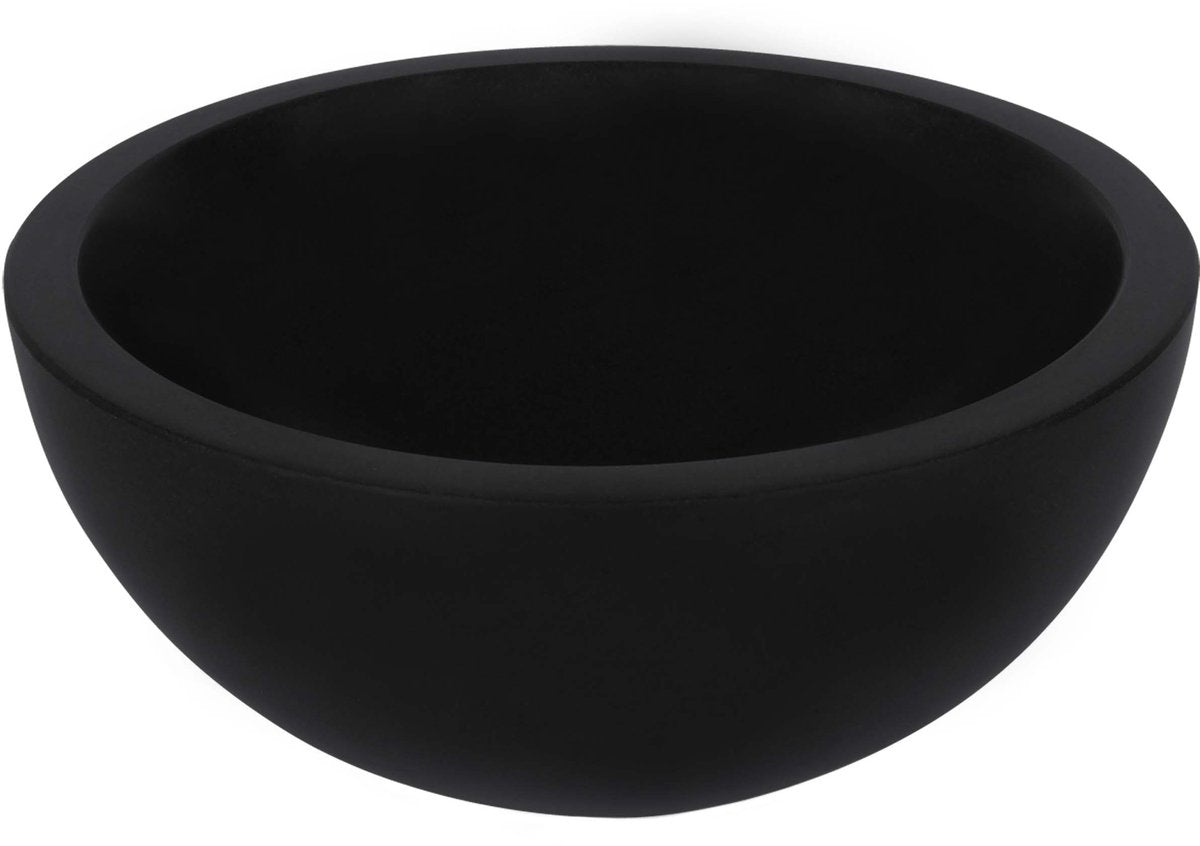 Differnz Flusswaschbecken 25x11,5cm schwarz matt