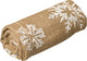 Natur - Jutebezug H100x ø75cm - l Wintermotiv - Frostschutz-Pflanzenschutzbezug