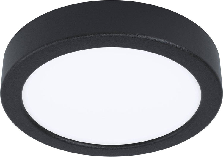 Eglo fueva 5 Aufbauleuchte - LED - ø 16 cm - schwarz - dimmbar