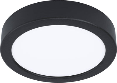 Eglo fueva 5 Aufbauleuchte - LED - ø 16 cm - schwarz - dimmbar