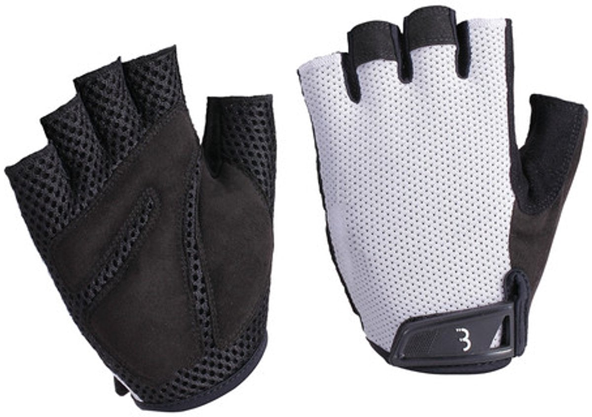 BBB Cycling Cooldown – Fahrradhandschuhe Sommer – 10–25 °C – mittlere Polsterung – Rennrad MTB – Unisex-Fahrradhandschuhe – Weiß