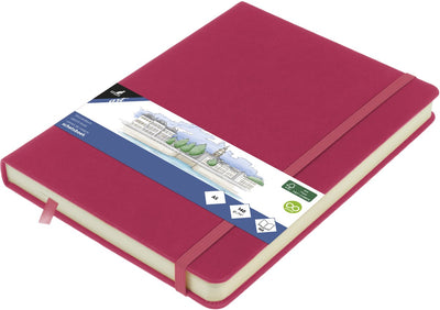 Kangaro-Skizzenbuch – A5 – Rubin – mit Gummiband und Band – k-861291