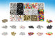 Buchstabenperlen in Aufbewahrungsbox, 15 Designs
