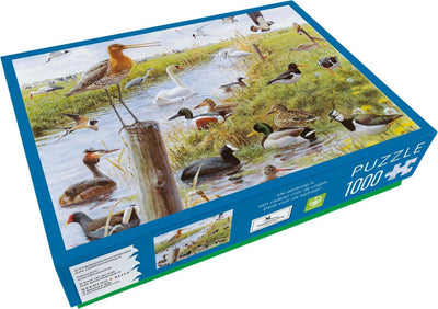 Bekking Blitz – Puzzle – 1.000 Teile – Kunst – Wiesenvögel – Elwin van der Kolk – Vogelschutz Niederlande