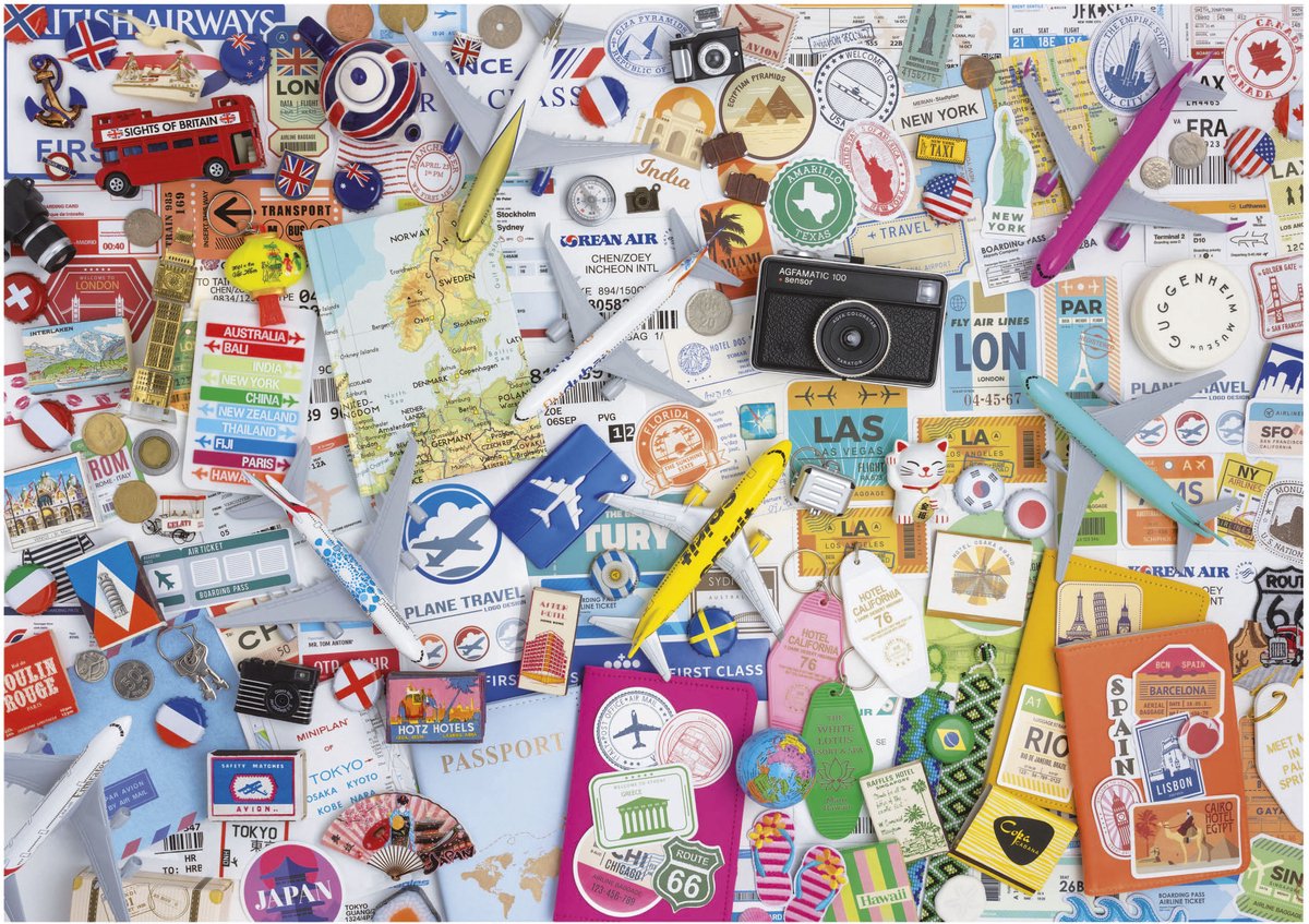 Educa Reisecollage – 1.000 Teile.
