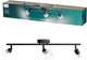 Philips Hear Aufbaustrahler – LED-Gu10-Fassung – ausrichtbar – 3 Lichtpunkte – Clickfix – Schwarz mit geriffeltem Glas