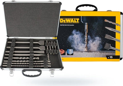 Dewalt dt9679 Bohrer- und Meißelset SDS-Plus 15-teilig im Koffer