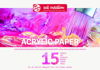 TALENS Art Creation Acrylpapier A4 290 g 15 Blätter