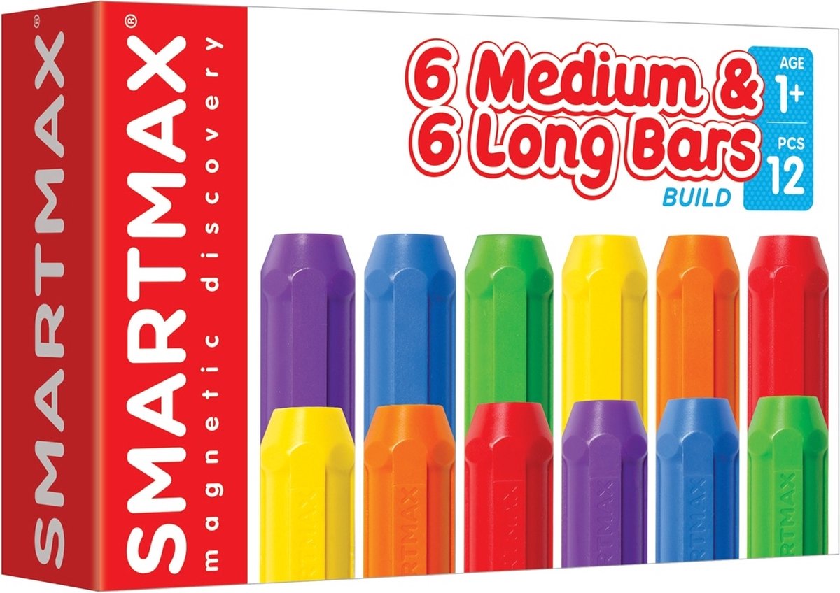 Smartmax Verlängerungsset – 6 kurze und 6 lange Stangen