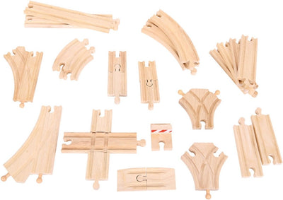 Bigjigs Holzschienen Expansion Set, 25dlg.