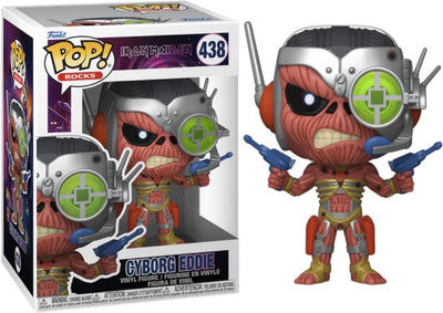 Funko Iron Maiden Cyborg Eddie rockt! (Irgendwo in der Zeit) Vinylfigur 438 Unisex Pop! - mehrfarbig - Standard
