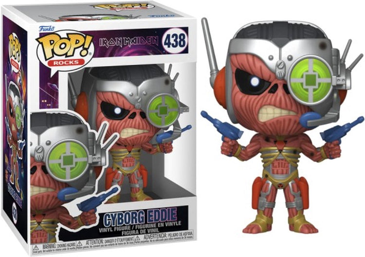 Funko Iron Maiden Cyborg Eddie rockt! (Irgendwo in der Zeit) Vinylfigur 438 Unisex Pop! - mehrfarbig - Standard