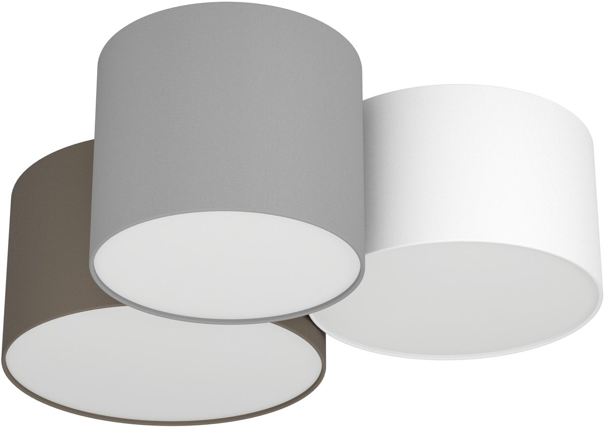 Eglo Pastore Deckenleuchte - E27 - 61 cm - Weiß Anthrazit Braun Grau