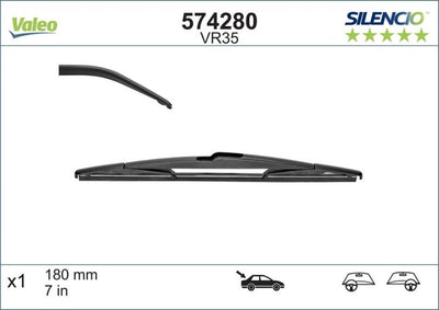 Valeo - Silencio VR35 Heckwischer - 18cm (1x)