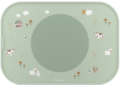 Mepal Mio Tischset Little Dutch – rutschfester Kreis hält alles an Ort und Stelle – spülmaschinenfest – Little Farm
