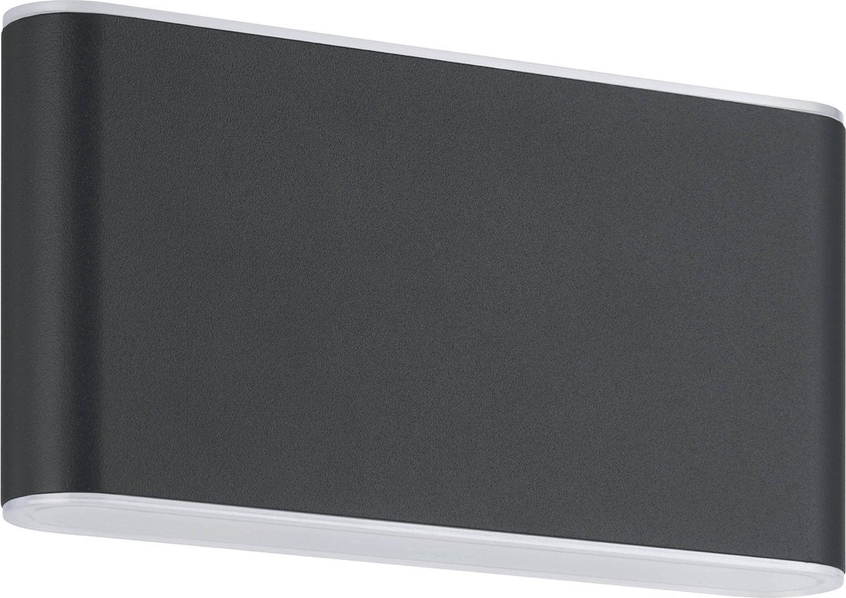 Eglo grutti Außenwandleuchte - LED - 17,5 cm - Anthrazit - einstellbares weißes Licht