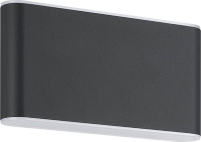 Eglo grutti Außenwandleuchte - LED - 17,5 cm - Anthrazit - einstellbares weißes Licht