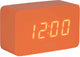 Karlsson Wecker Spry Tube – Orange – 10 x 4,3 x 5,9 cm – skandinavisch – Wecker für Schlafzimmer – Wecker