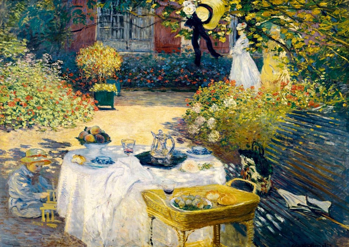 Bluebird Puzzle Monet Puzzle Das Mittagessen 1000 Kunstwerke.