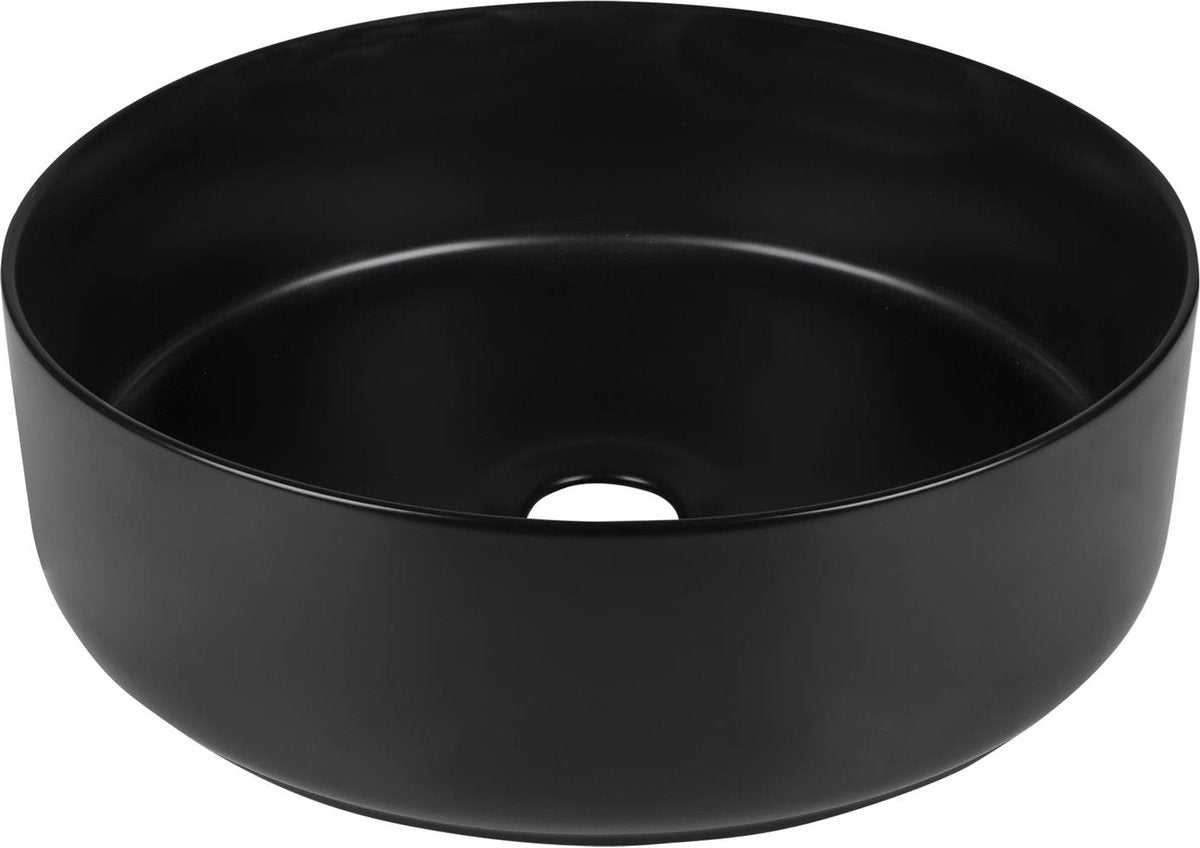 Differnz Waschbecken Mira 36x12 cm schwarz