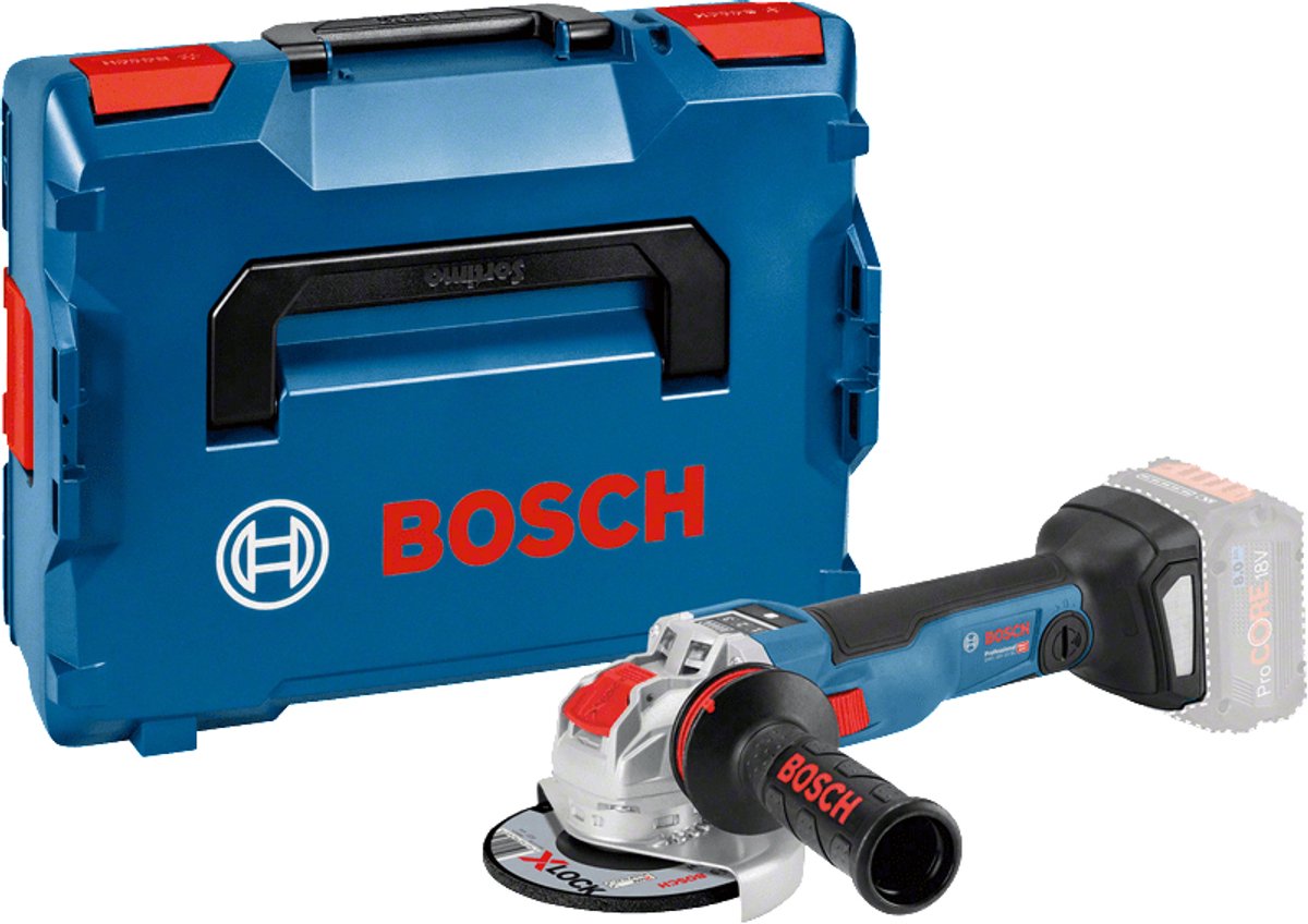 Bosch Professional GWX 18V-10 SC Akku-Winkelschleifer 125 mm X-Lock 18 V 5,5 Ah in L-Boxx – 06017b0402
