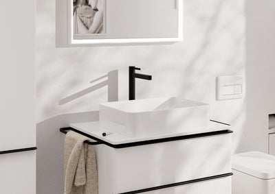 Hansgrohe finoris – Waschtisch-Mischbatterie – Einhebelbedienung – mit Ablassschraube – 260 mm – mattschwarz