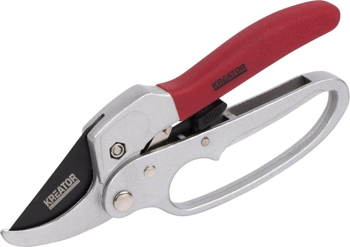 Kreator krtgr1004 Ratschen-Gartenschere – junges Holz – Schnittdurchmesser: ø23 mm