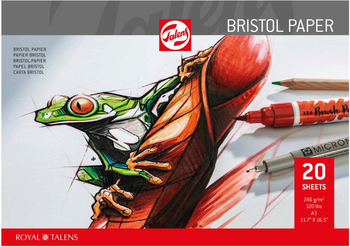 Talens Bristol-Papier 20 Blatt 246 gr A3