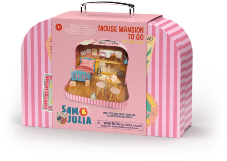 Das Mäusehaus Sam Julia - Mäusehaus to go - Ellas Ballettraum - DIY-Bastelset - Gästekoffer -