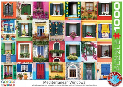 Eurographics - Mediterrane Fenster [mediterane Fenster] – 1000 Teile 68×48cm (B×H) – Puzzle