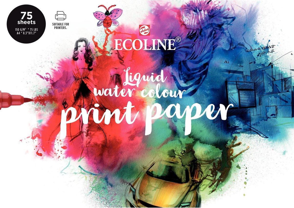 Bruynzeel -Ecoline -Druckerpapier, 21x29.7 cm (A4), 150 g m, 75vvel
