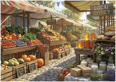 Educa XXL-Stücke – Sunny Farms Market – 500 Stück.