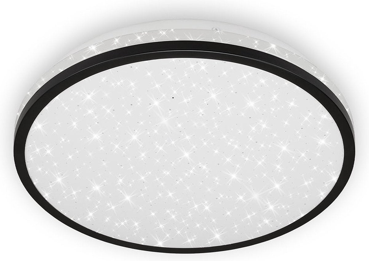 Briloner Acorus – LED-Deckenleuchte – Deckenleuchte – 3403-015 – Sternenhimmel-Effekt – Neutralweiß 4000 K – 12 W – 1200 lm – IP20 – 25.000 Stunden – ø28 x 7 cm