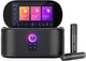 Ikarao Karaoke-Set für Erwachsene – Shell S1 – 2 kabellose Mikrofone – 180 W – kostenlose Karaoke-App 6 Monate – HD-Bildschirm – Schwarz