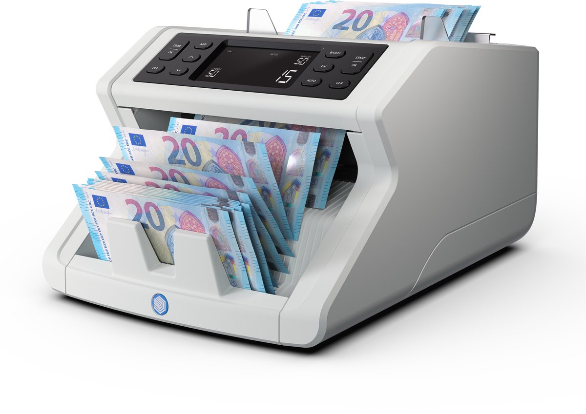 Safescan 2210 – Banknotenzählmaschine – automatische Währungserkennung – schnelles Zählen – Falschgeldprüfung