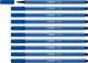Stabilo Pen 68 – Premium-Filzstift – dunkelblau – Box mit 10 Stück