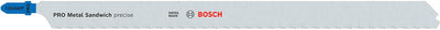 Bosch Zubehör Pro Metal Sandwich T1018AFP Stichsägeblätter | 250mm | 5 Stück - 2608655115