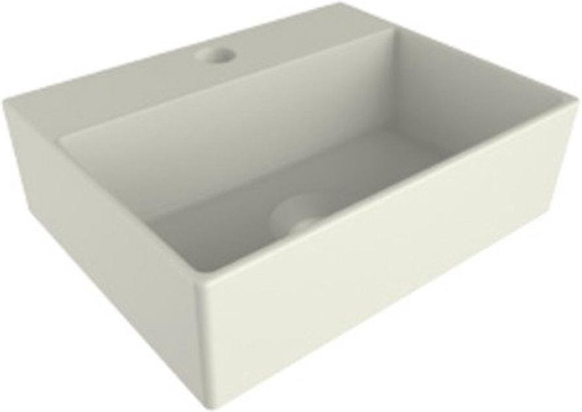 Plieger Kansas Minibrunnen 1 Hahnloch 29x23cm mattweiß