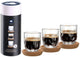 Leonardo Gocce Espressoglas 60 ml mit Untersetzer – Set 6