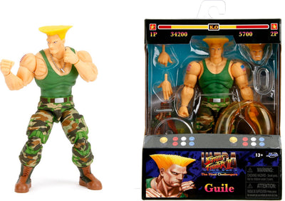Jada Toys Ultra Street Fighter II: The Final Challengers Actionfigur 1 12 Guile 15 cm große Actionfigur
